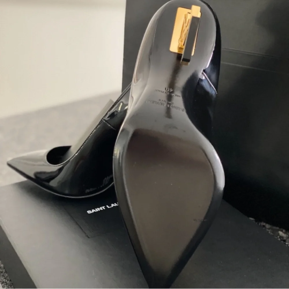 Saint Laurent Opyum Patent Leather Heels β Size 40 (US 10) β NIB - Picture 6 of 7